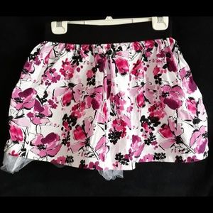 Pink and white skirt with petticoat